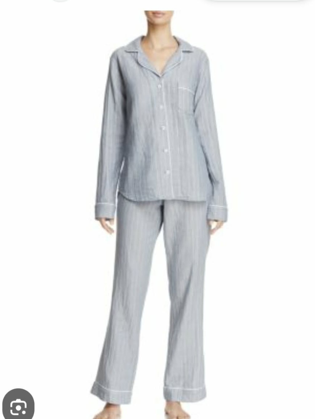 Ugg Striped Raven Pj Set - Light Gray Stripe 100% Cotton